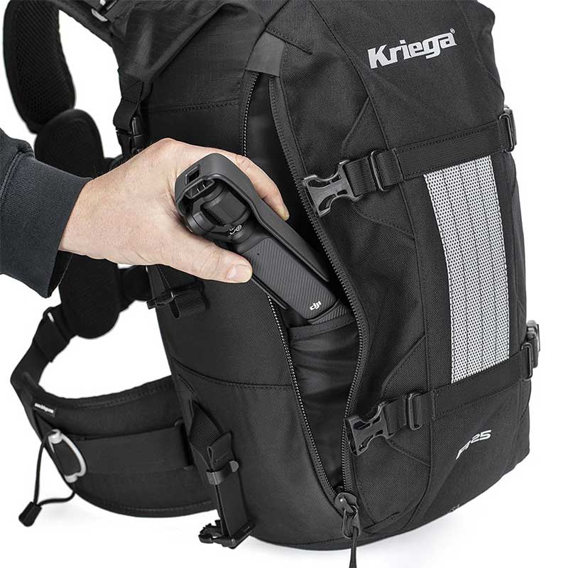 Sac à dos Kriega R25 poche latérale.
