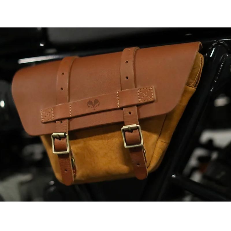 Sacoches Moto Cuir Véritable Universelles - 2 Pièces - Marron - PARRYS LEATHER WORLD
