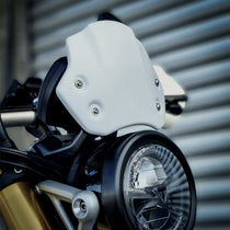 Casquette de phare saute vent Blackpines pour Triumph Scrambler 1200. Blackpines.fr