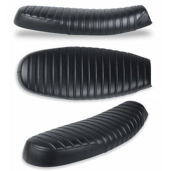 Selle profil bas noire côtelée Bonvent Motorbikes pour Triumph Modern Classics.