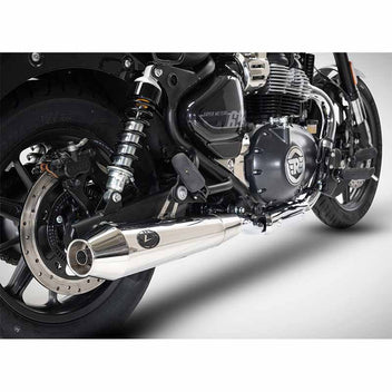Silencieux Zard pour Royal Enfield Super Meteor 650. Blackpines.fr