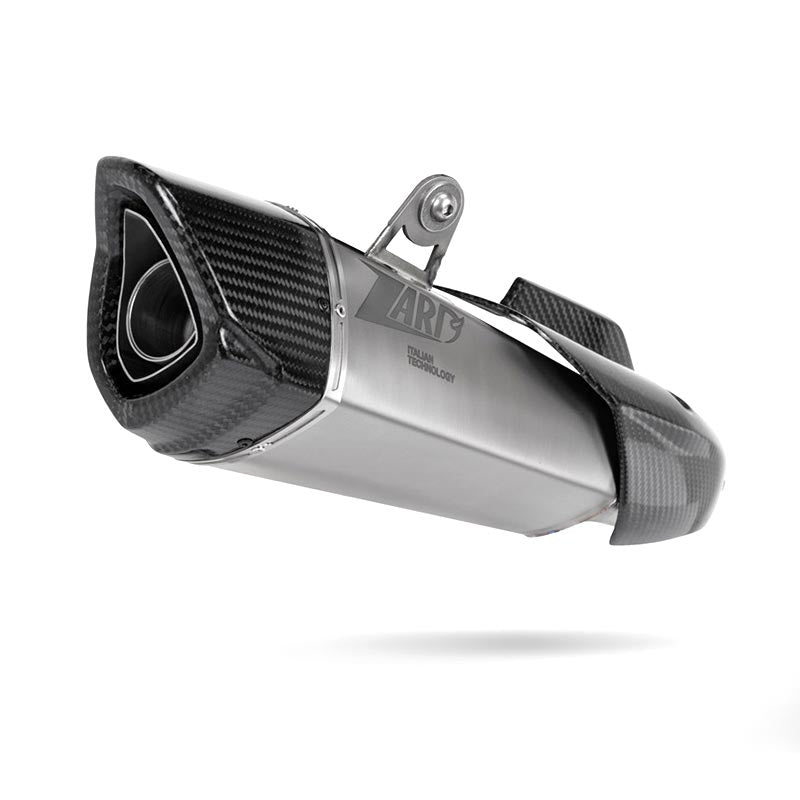Silencieux en titane avec embout carbone Yard pour Triumph Trident 800 année 2026.