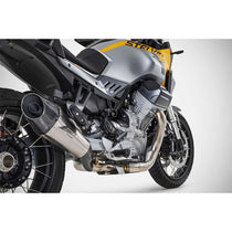 Silencieux en titane Zard pour Moto Guzzi Stelvio 1000 2024-2026.