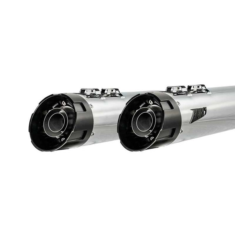 Double silencieux Zard chrome silver pour Harley-Davidson Grand American Touring 2025-2026.