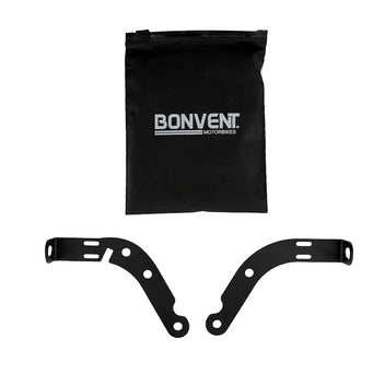 Paire de supports pour clignotants avant Bonvent Motorbikes pour Royal Enfield Bear 650 avec étui.