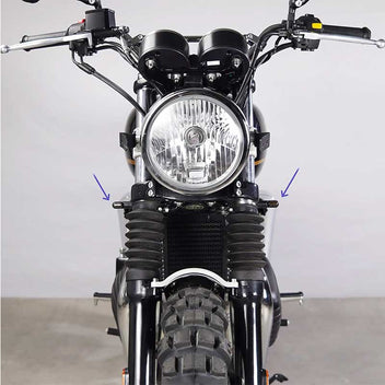 Supports clignotants avant pour Royal Enfield Bonvent Motorbikes. Blackpines.fr