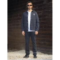 Sur-chemise denim noire Morex Custom FRAME.