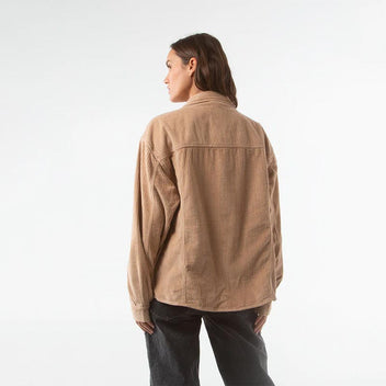 Surchemise unisexe velours camel JAM Morex Custom.