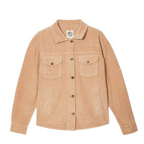 Surchemise unisexe velours camel JAM Morex Custom.