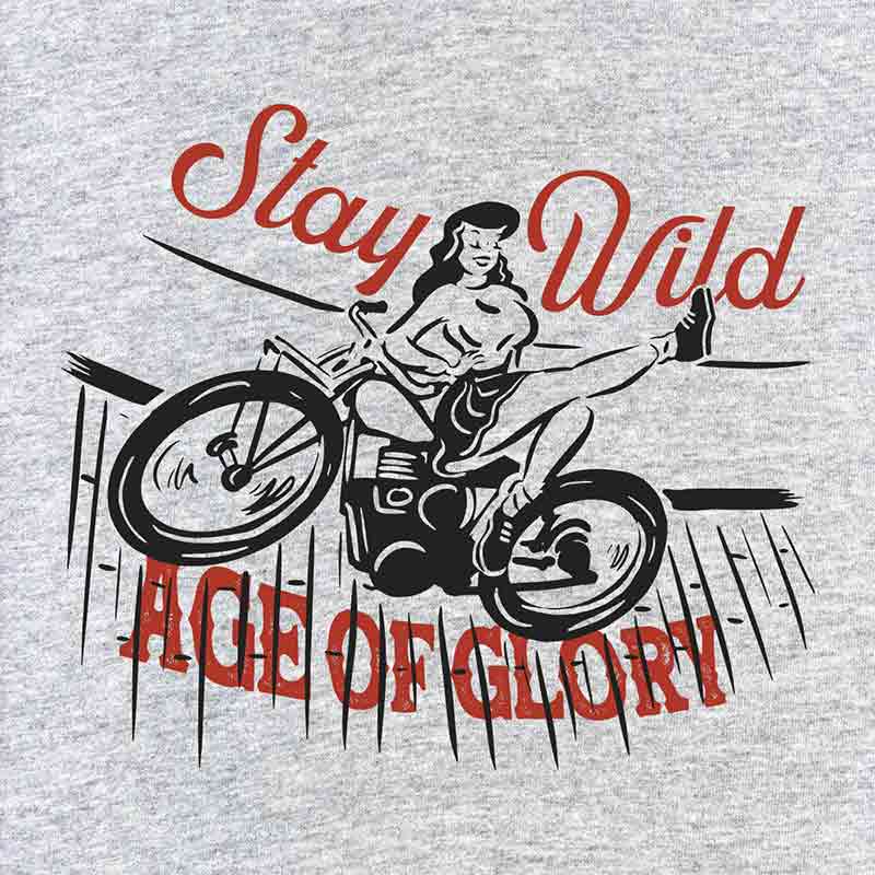 Tee Shirt gris homme Wall of Death Age of Glory. Blackpines.fr