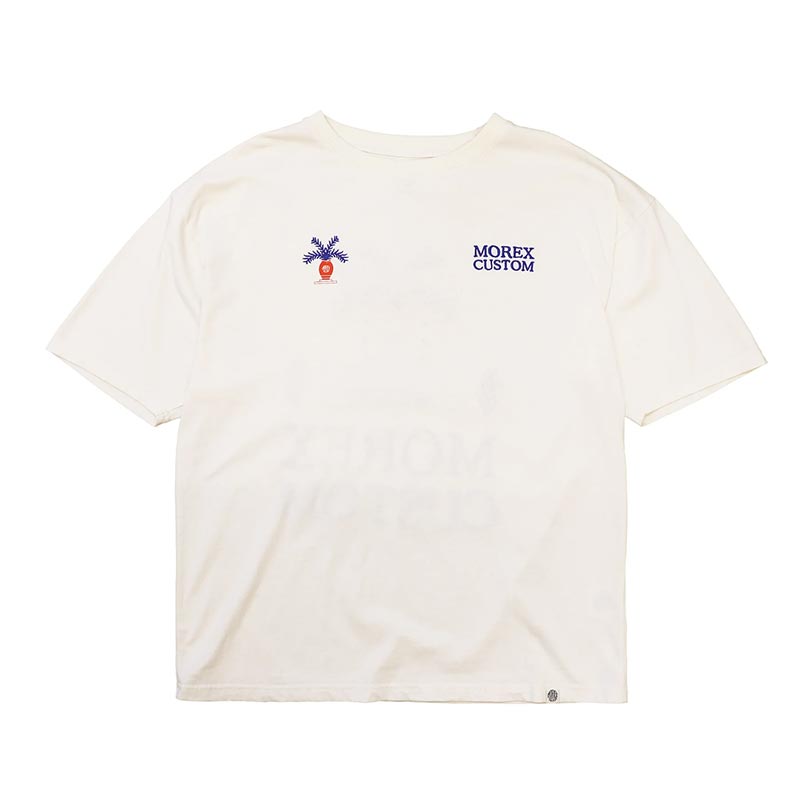 Tee shirt homme Morex custom blanc cassé Eden.