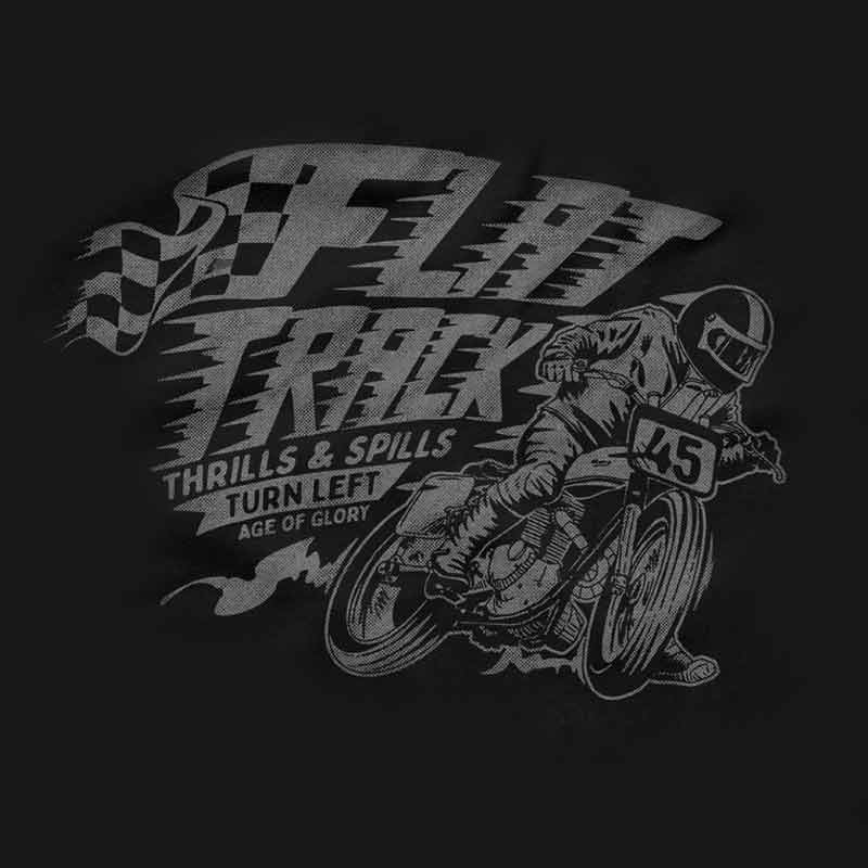 Tee shirt noir homme Turn Left Age of Glory. Blackpines.fr