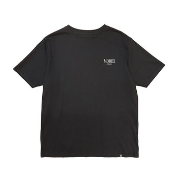 T-shirt noir regular FLATLINE Morex Custom devant.