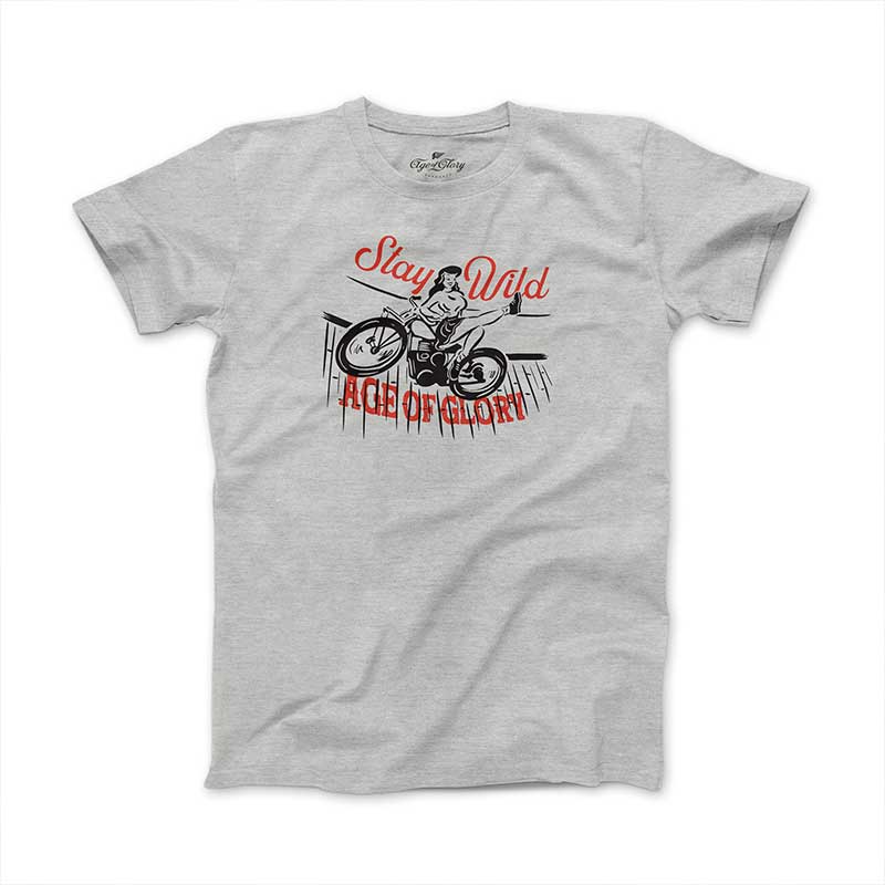 Tee Shirt gris homme Wall of Death Age of Glory. Blackpines.fr