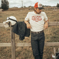 Tee shirt moto manches courte The Wild Ones écru Age of glory.