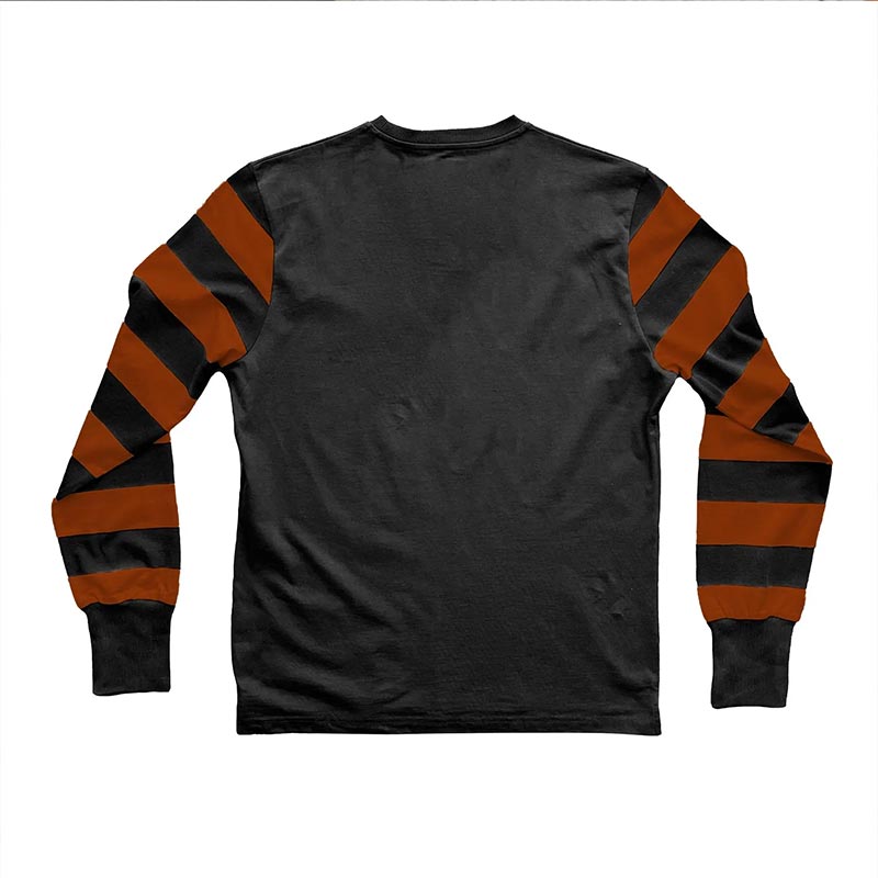Dos T-shirt moto manches longues Age Of Glory The Wild Ones. Noir délavé, rouille.