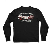 Tee Shirt manches longues noir Age of Glory The Fine Art of Riding.