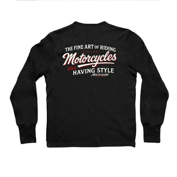 Tee Shirt manches longues noir Age of Glory The Fine Art of Riding.
