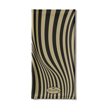Tour de cou moto Striped Flag noir et or Age of Glory.