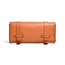 Trousse a outils en cuir et toile ciree Motone Customs. Blackpines.fr