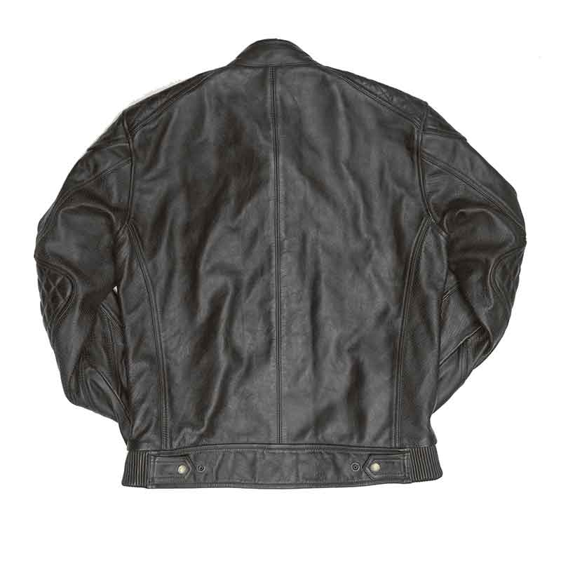 Veste moto cuir noir Rogue Age of Glory. Blackpines.fr
