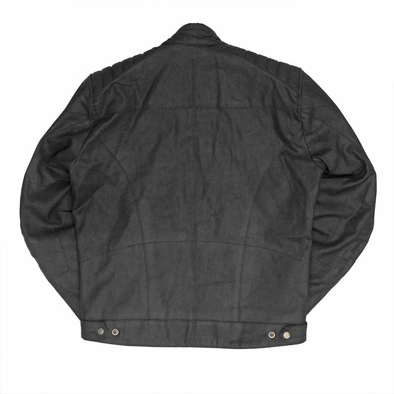 Veste moto denim enduit noir Worker Age of Glory. Blackpines.fr