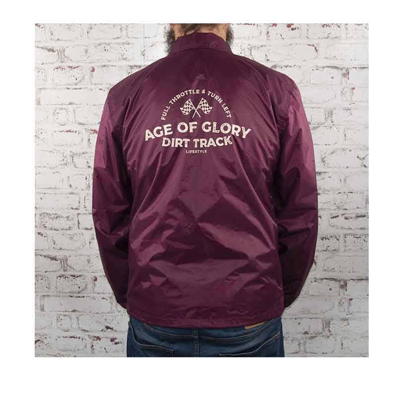 Veste nylon Roadie Burgundy Age of Glory. Blackpines.fr