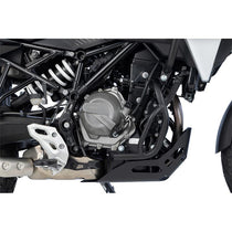 Crash bar moteur noir mat Wunderlich pour BMW F450GS côté droit.