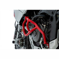Pare-carter rouge moteur gauche Wunderlich pour Ducati DesertX. Blackpines.fr