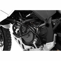 Pare-carter moteur gauche noir Wunderlich pour Ducati DesertX. Blackpines.fr