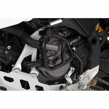 Pare-carter noir moteur gauche Wunderlich pour Ducati DesertX. Blackpines.fr