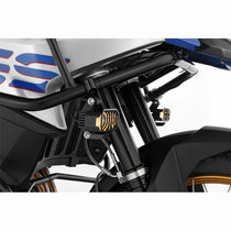 Feux additionnels moto LED Microflooter 3.0 pour montage sur crash bar Wunderlich. Blackpines.fr