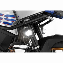 Feux additionnels moto LED Microflooter 3.0 pour montage sur crash bar Wunderlich. Blackpines.fr