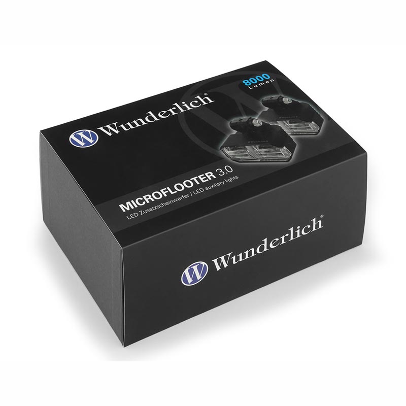 Kit de feux additionnels moto Wunderlich Microflooter 3.0. Blackpines.fr