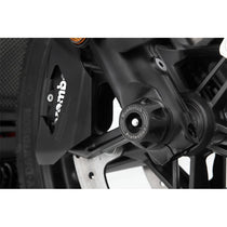 Protection essieu avant Doubleshock Wunderlich pour Harley Pan America 1250. Blackpines.fr
