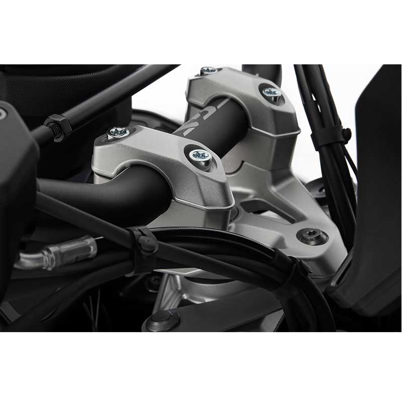 Rehausseur guidon 25mm Wunderlich ERGO pour BMW R1300GS. Blackpines.fr