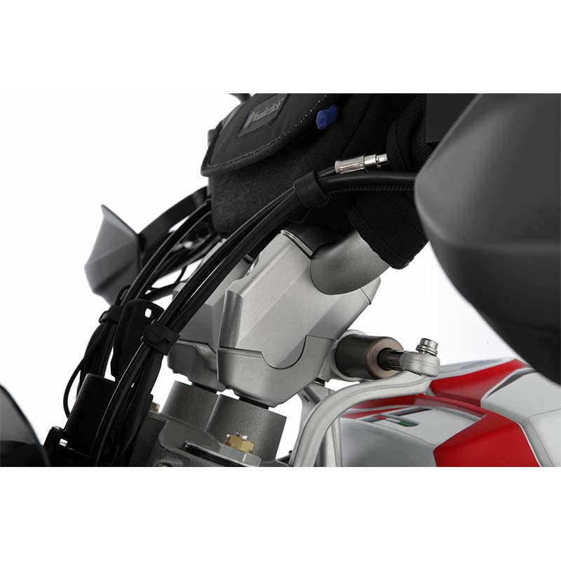 Rehausseur guidon Wunderlich ERGO+ 44mm pour Ducati DesertX. Blackpines.fr