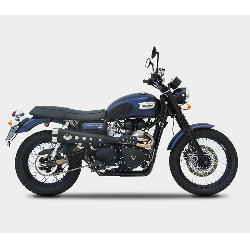 Ligne d'échappement Zard pour Triumph Scrambler 900. Blackpines.fr