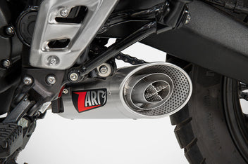 Ligne echappement Racing Zard pour Triumph Scrambler 400X et Speed 400. Blackpines.fr