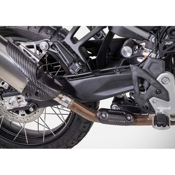 Pare-chaleur collecteur en carbone ZARD pour CF MOTO 450 MT.
