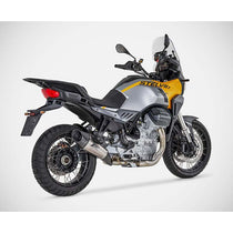 Silencieux en titane Zard pour Moto Guzzi Stelvio 1000 2024-2026.