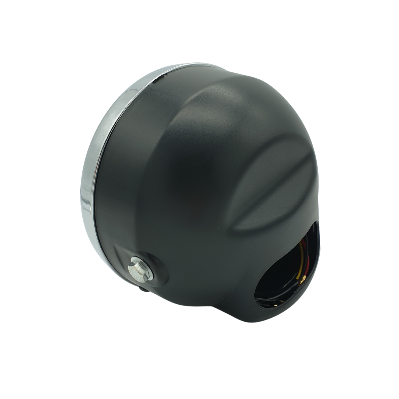 Phare moto full led Vintage avec clignotants  blackpines.fr  blackpines.fr