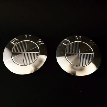 3 badges alu Ex-Motorcycle pour BMW R NineT. Blackpines.fr