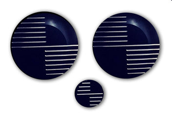 3 badges black concept Ex-Motorcycle pour BMW R NineT. Blackpines.fr