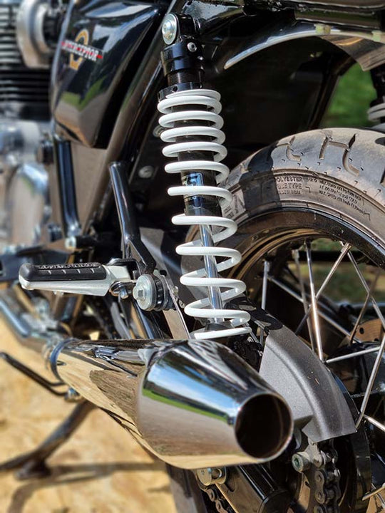 Amortisseur Mono Pour Royal Enfield Himalayan 411 - Neuf, Réglable, Noir Et Argent, Authentique