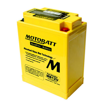 Batterie 4 poles AGM Motobatt MB12U. Blackpines.fr