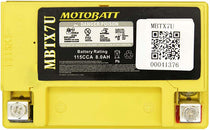 Batterie AGM Motobatt MBTX7U 8 Ah. Blackpines.fr