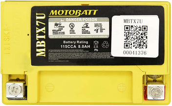 Batterie AGM Motobatt MBTX7U 8 Ah. Blackpines.fr