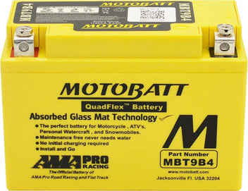 Batterie AGM 12 V 9 Ah Motobatt MBT9B4. Blackpines.fr