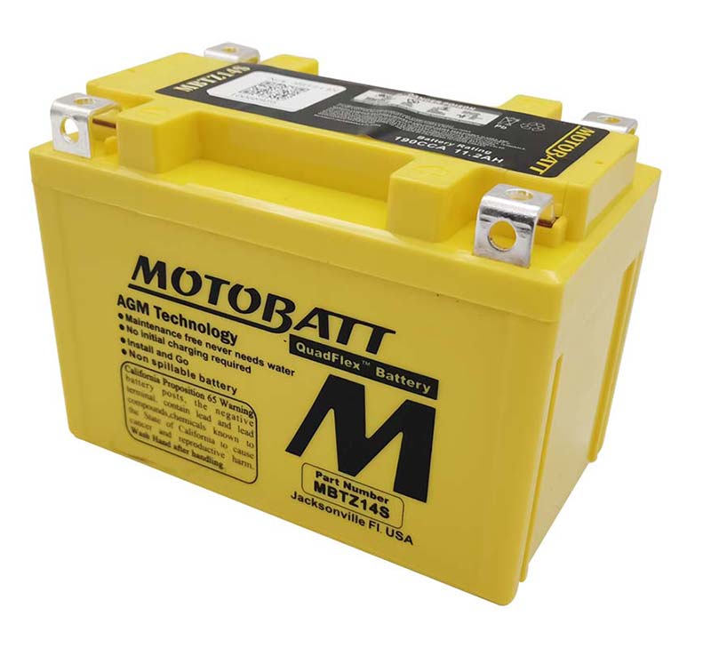 Batterie AGM Motobatt 12 V 11,2 Ah MBTZ14S. Blackpines.fr